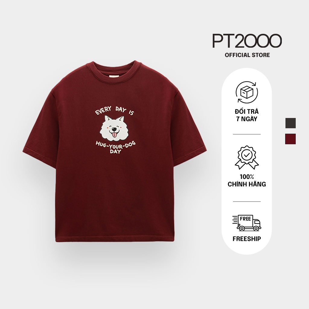 เสื้อยืดแขนสั้นผู้ชาย PT2000 ผ้าคอตตอน แบบ Regular อ่อนเยาว์ ไดนามิก (APV-150)