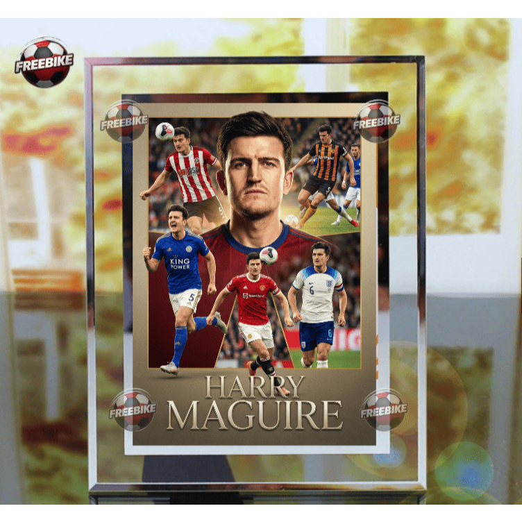 กรอบโปสเตอร์ HARRY MAGUIRE ทุกสีพร้อมกระจกคริสตัลคุณภาพสูง