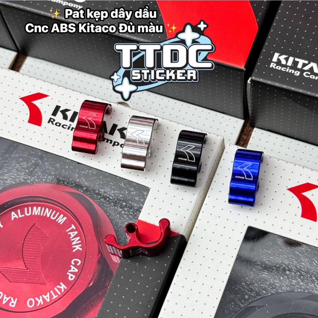 Kitaco Cnc แคลมป์รัดสายน้ํามัน ABS ทุกสี