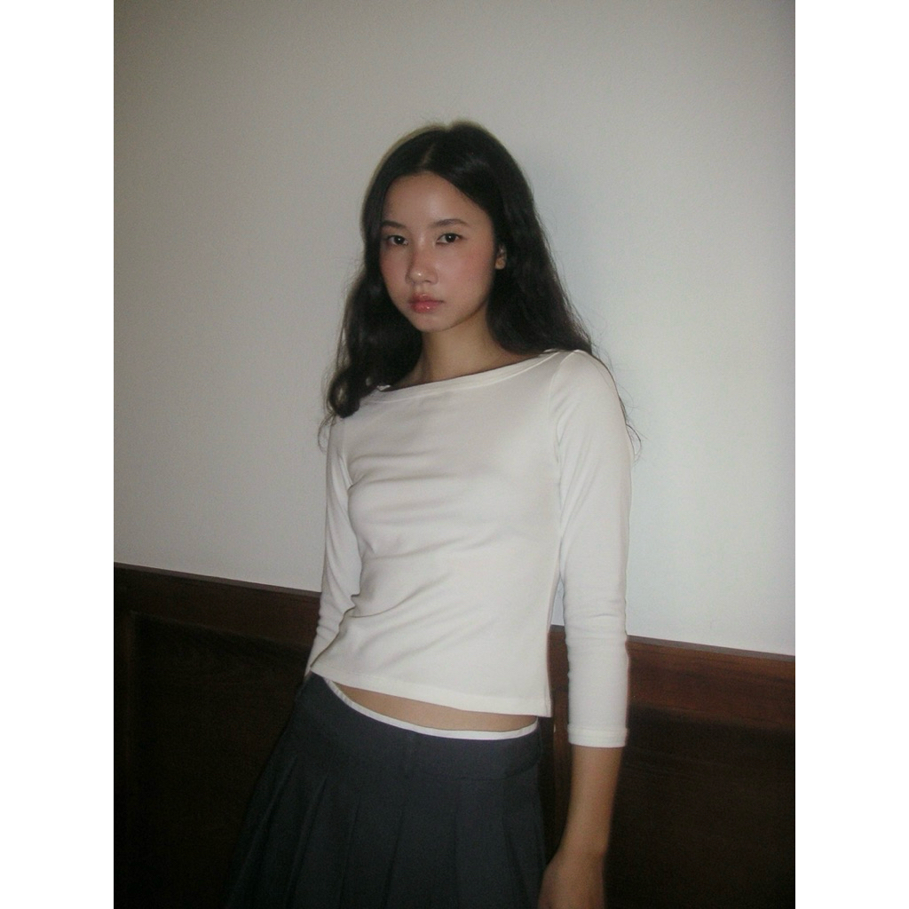 3/4 SLEEVE TEE - เสื้อยืดผ้าฝ้ายคอกลม Miyou