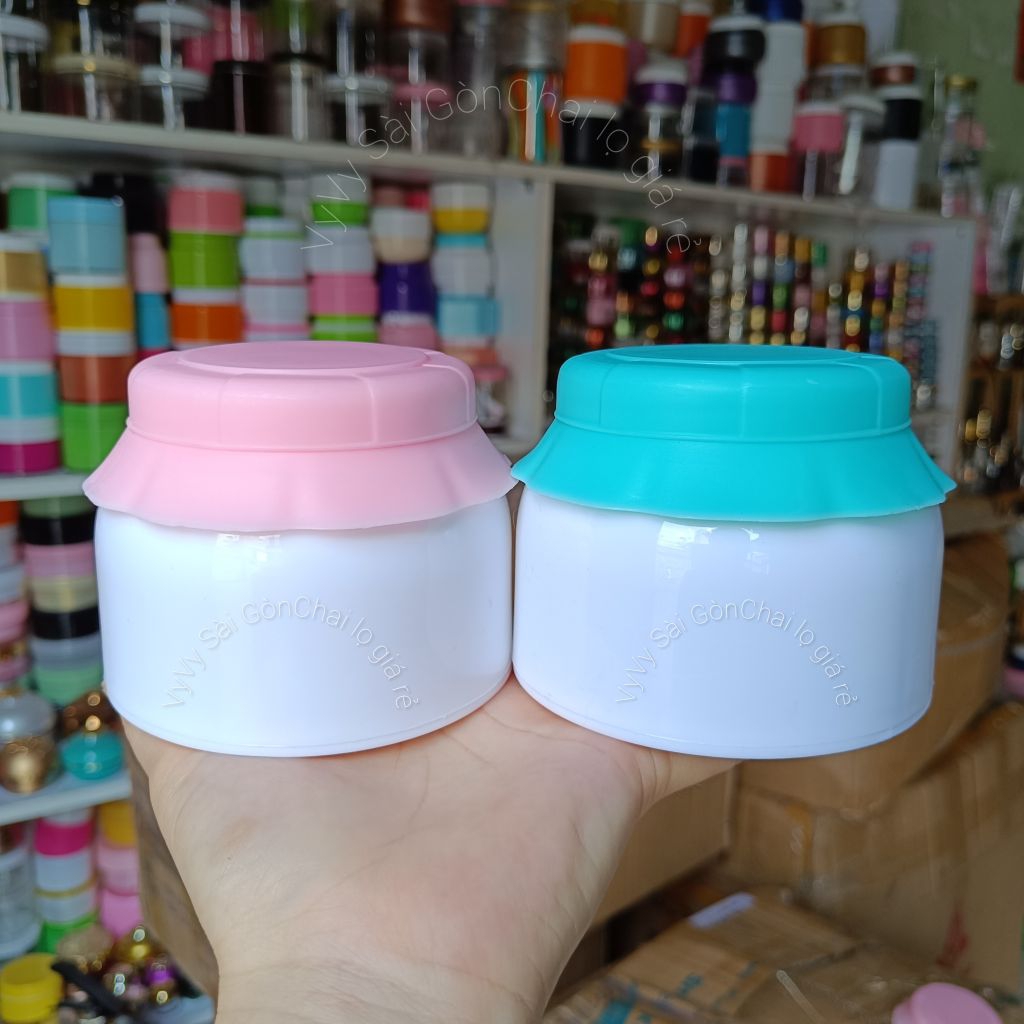 ขายส่ง 5 ขวดไอศกรีม 150g/150g ขวดพลาสติก/150g ฝาผ้าฝ้าย ไห/150g ไห/150g ไห