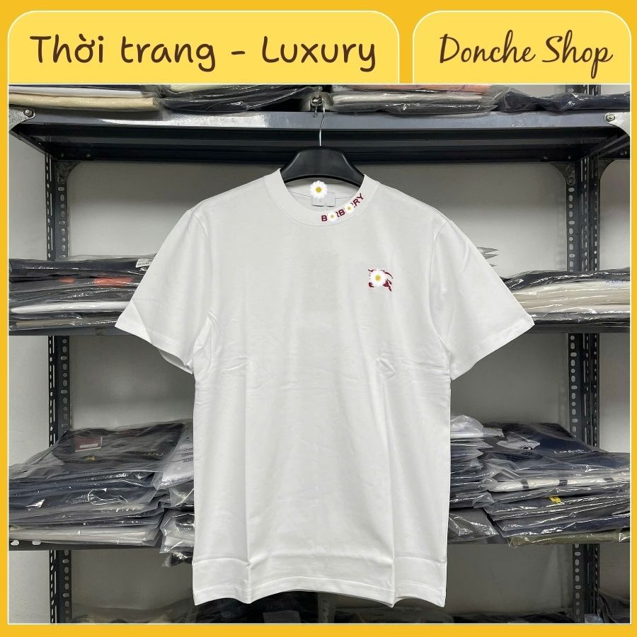 เสื้อยืด bx สวยสุด ๆ ปักม้าและตัวอักษรที่คอ - เสื้อยืดผู้ชายและผู้หญิง bx ทําจากผ้าฝ้ายปัก 663686