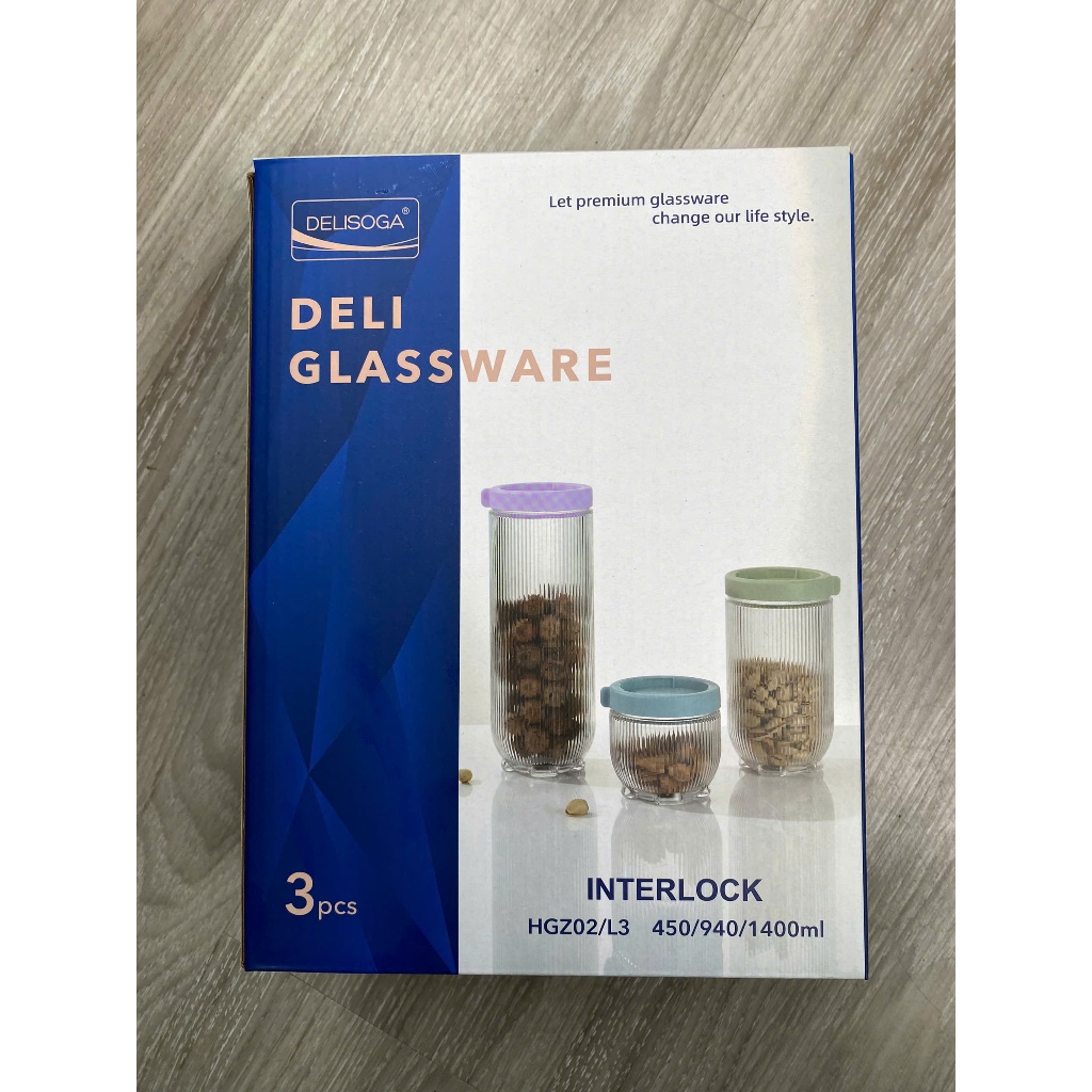 Interlock Set 3 450 - 940 - 1400ml - DEHGZ02/L3