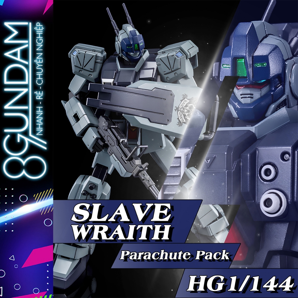 HG RX-79[G] SW SLAVE WRAITH Assembly Model [Parachute Pack] (แถมฐานและรูปลอกน้ํา)