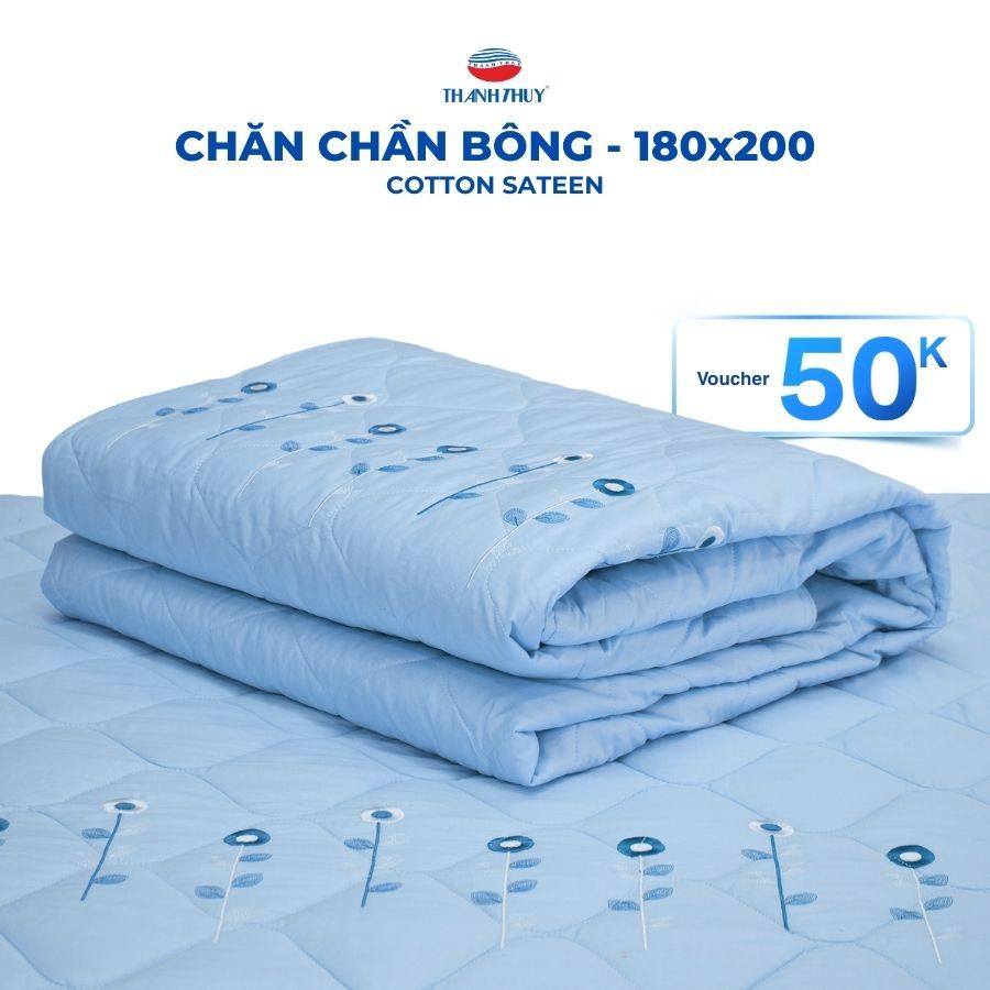 ผ้าห่มผ้าฝ้าย - ผ้าฝ้าย 100% - นุ่ม Airy - THHANH THUY