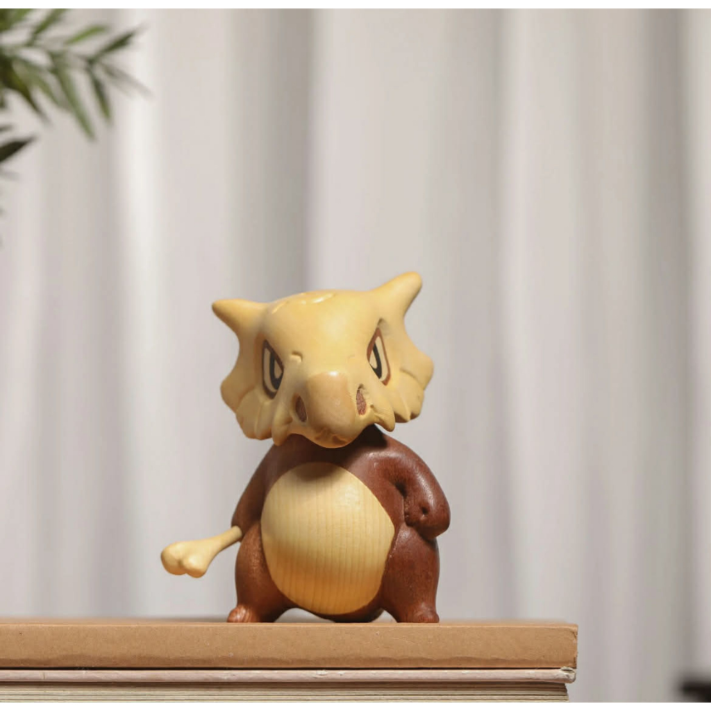 รูปปั้นไม้โปเกมอน Cubone | ของขวัญตกแต่งพรีเมี่ยม