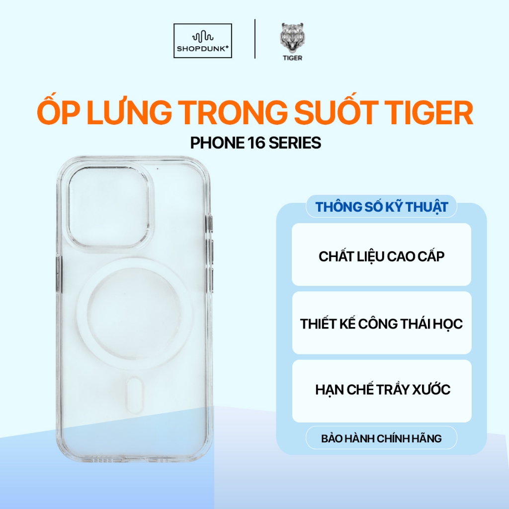 Tiger Magnetic Phone Case Phone 16/ 16 Plus/ 16 Pro/ 16 Pro Max