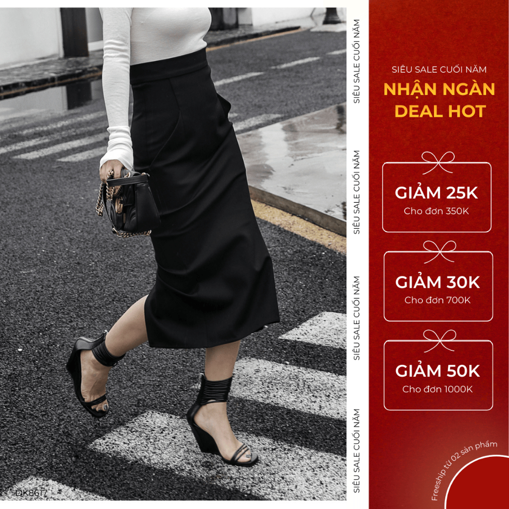 Gemmi fashion JS103 กระโปรงผู้หญิงทรงสลิมยืดระดับไฮเอนด์