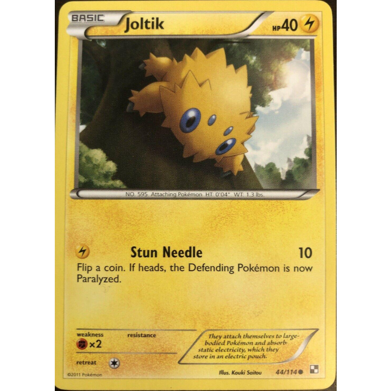 [การ์ดโปเกมอน TCG] Joltik - 44/114 - ทั่วไป