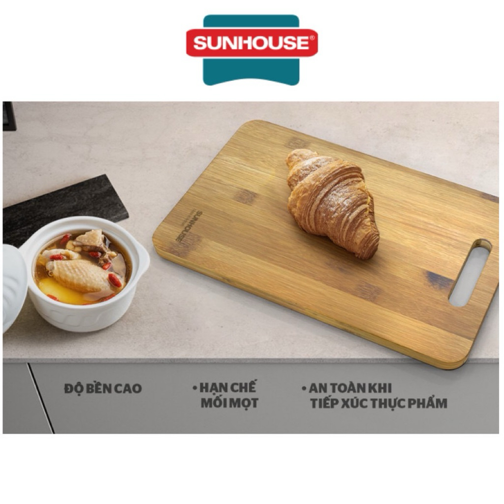 Sunhouse CH3522B เขียงไม้ไผ่ธรรมชาติ