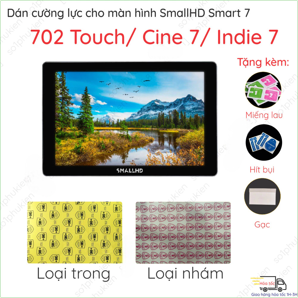 กระจกนิรภัยกันรอยหน้าจอสําหรับ SmallHD Smart 702 Bright Cine Indie Atomos FEELWORLD F6 Plus V2 S55 V3 Portkeys PT6 LUT 7 5 6