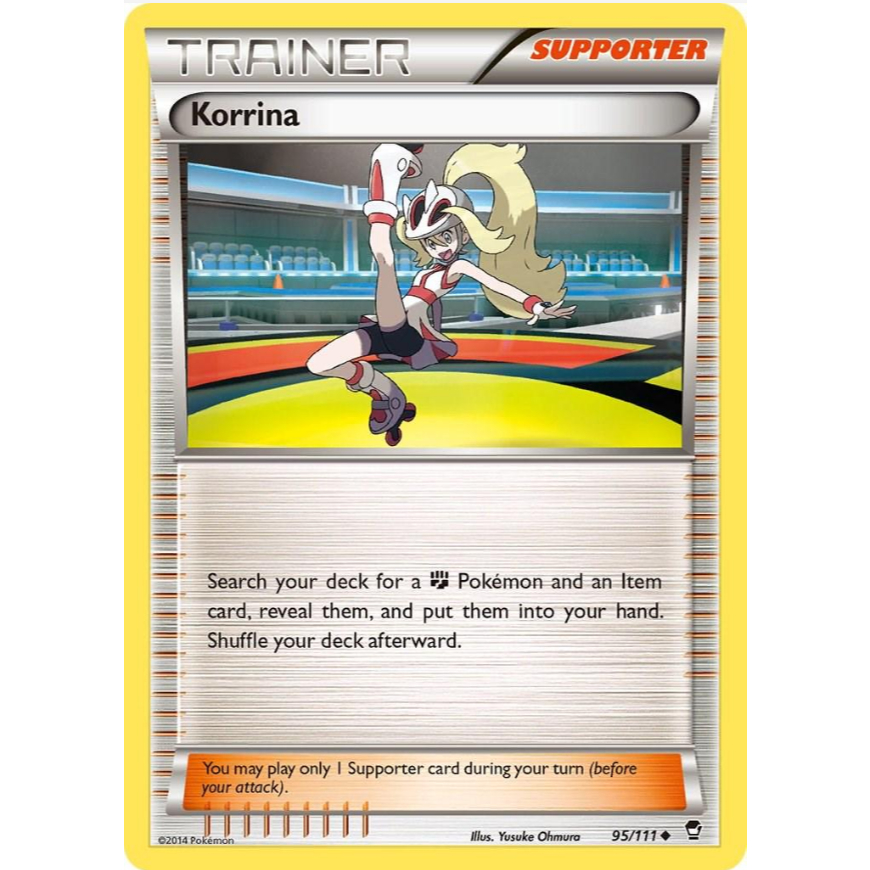 [การ์ดโปเกมอน TCG] Korrina - 95/111 - Uncommon