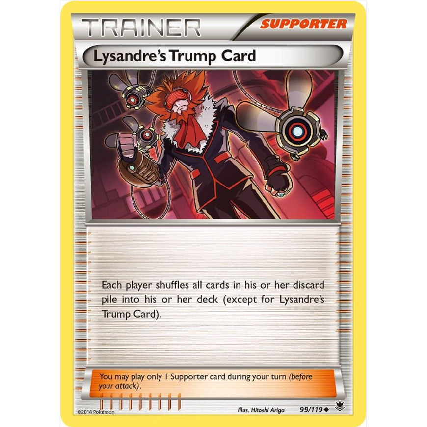 [การ์ดโปเกมอน TCG] การ์ดทรัมป์ของ Lysandre - 99/119 - Uncommon