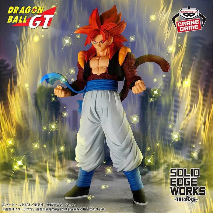 Gogeta SSJ4 Model - Solid Edge 2025 สูง 20cm - น้ําหนัก 500g ผลิตจากพลาสติก Gogeta SS4 Character - A