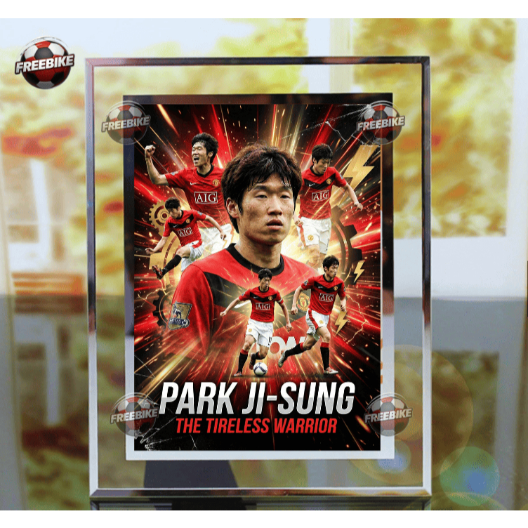 กรอบโปสเตอร์ PARK JI-SUNG พร้อมแก้วคริสตัลคุณภาพสูง