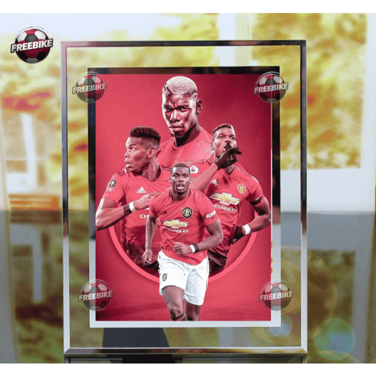 กรอบรูปโปสเตอร์ PAUL POGBA พร้อมกระจกคริสตัลคุณภาพสูง รุ่น 1