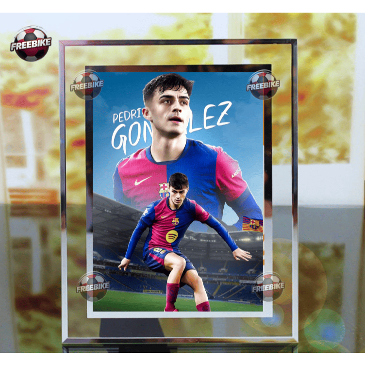 PEDRI GONZ มีกรอบโปสเตอร์คุณภาพสูงคริสตัลกระจกรุ่น 2