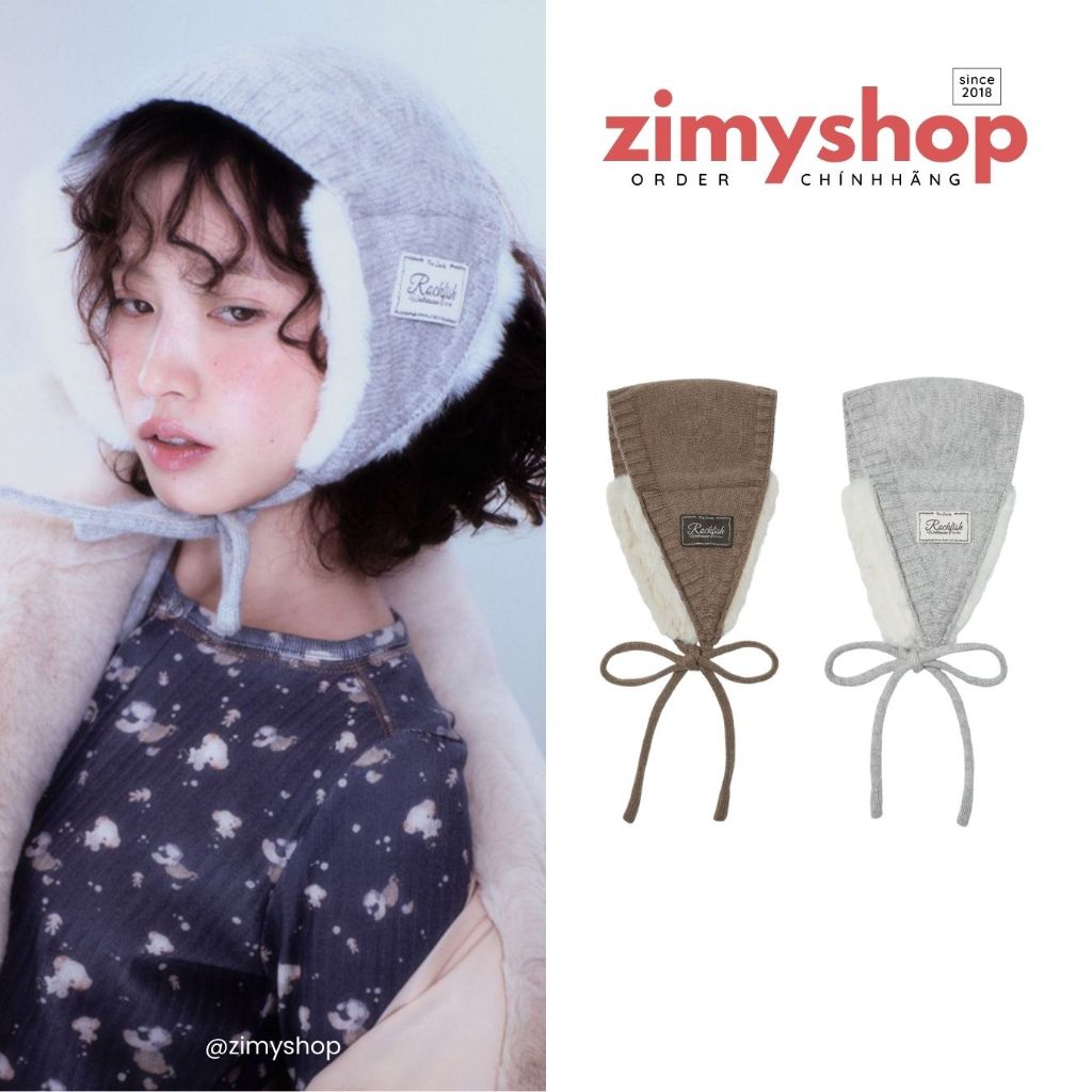 FUFFY EARMUFF WEATHERWEAR ROCK:FISH KOREA ของแท้