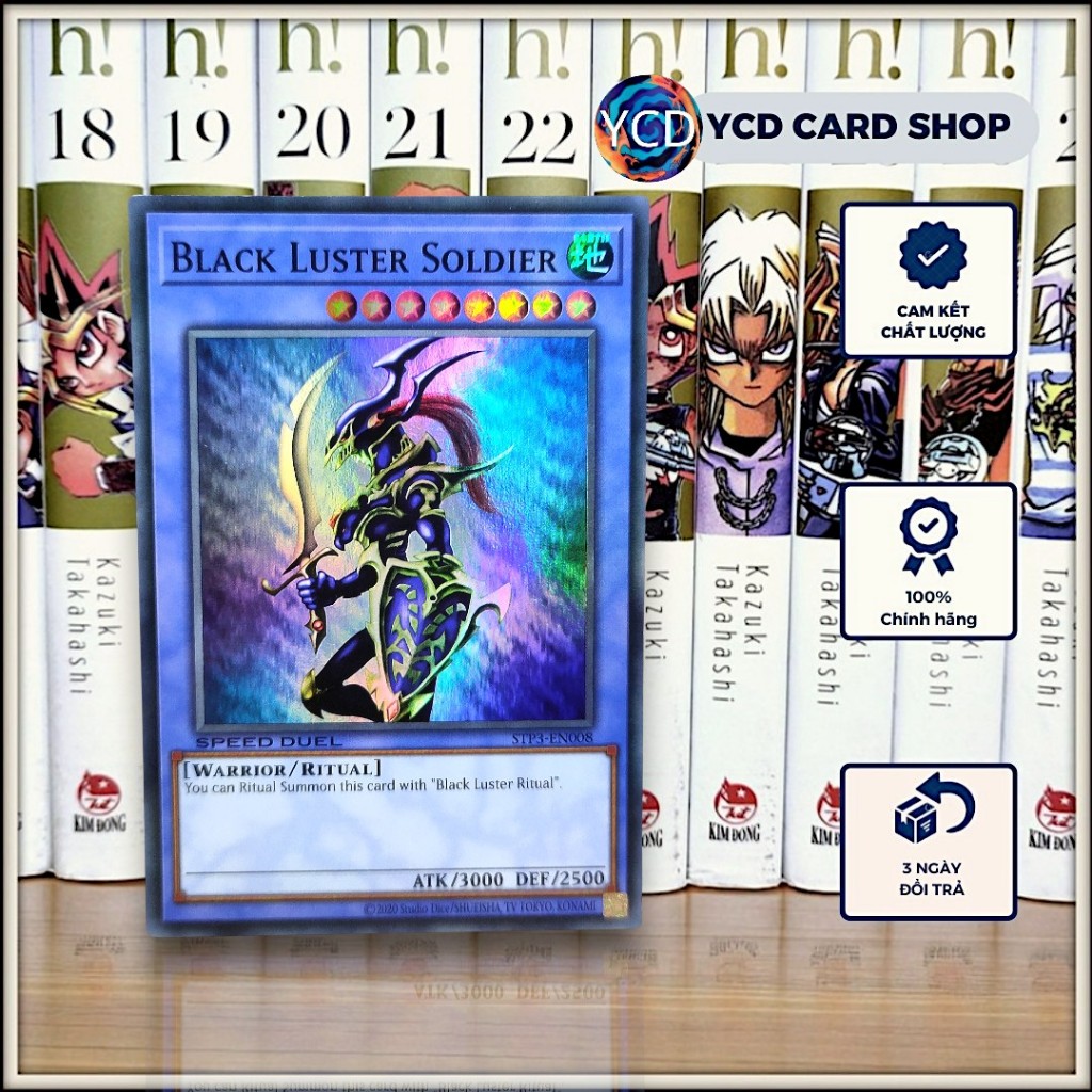 [YCDcardgame] ของแท้ Yugioh Card Black Luster Soldier - Super Rare [Ritual]