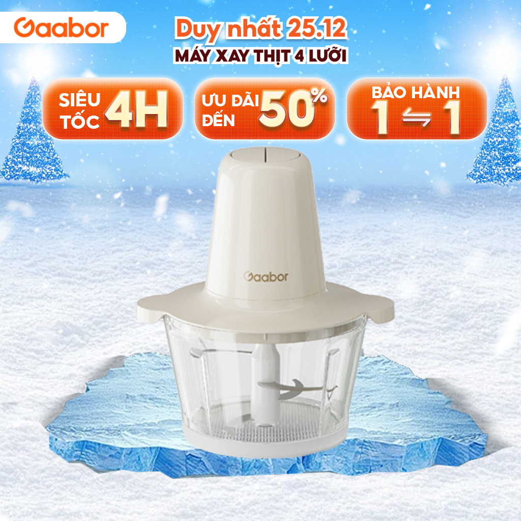 GAABOR MG-15M01A เครื่องเตรียมอาหารมัลติฟังก์ชั่น 4 ใบมีด 300ml เครื่องปั่นน้ําซุปข้นดีสําหรับอาหารเ