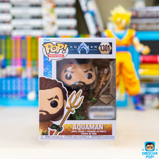 ของแท้ Funko Pop Figure DC Comics Aquaman 2 - Aquaman 1301 Diamond Ver - Amz Exclusive Stamp