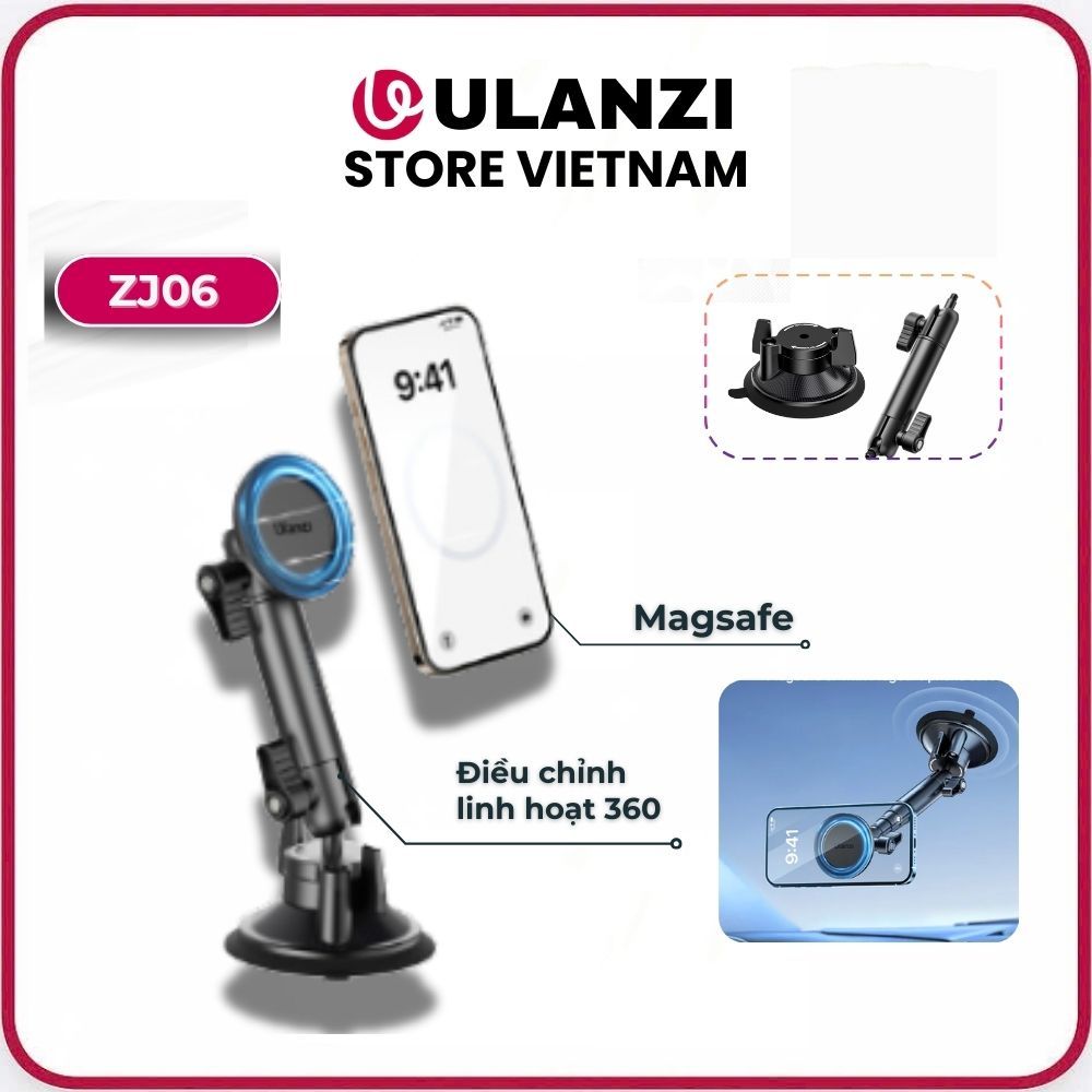 Ulanzi ZJ06 - ที่วางสุญญากาศ - แขนวิเศษมัลติฟังก์ชั่นสําหรับสมาร์ทโฟน iPhone และ MagSafe