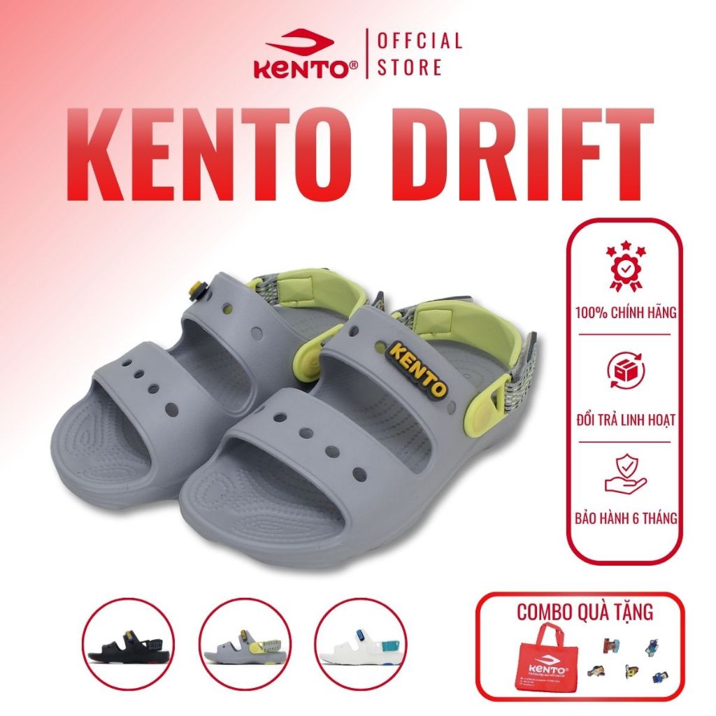 Kento Sandal Clog Drift – พื้นรองเท้าขนาด 3 ซม. สําหรับนักเรียนไปโรงเรียนและออกไปข้างนอก