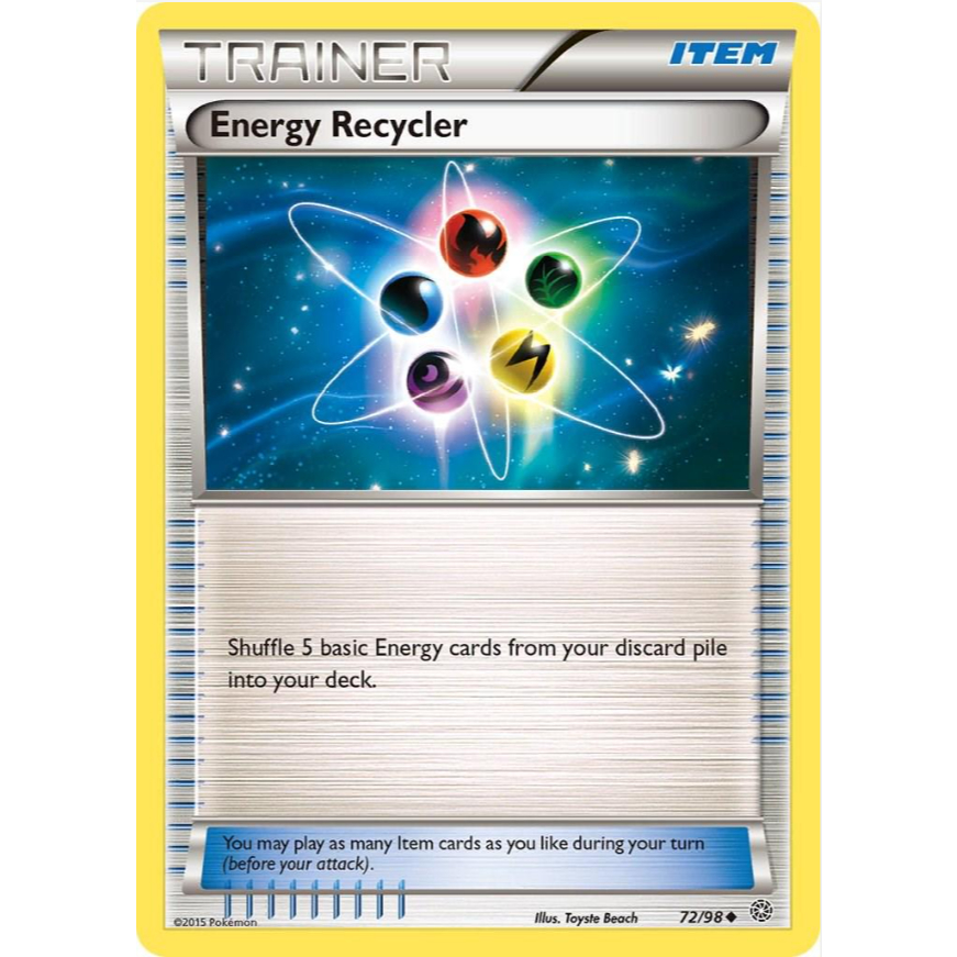 [การ์ดโปเกมอน TCG] Energy Recycler - 72/98 - Uncommon