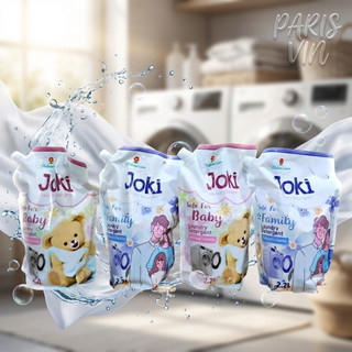 [Combo 2 Túi] Nước giặt JOKI Hương Thơm Ngọt - Dịu Nhẹ - Mềm Vải (2.2L / Túi)