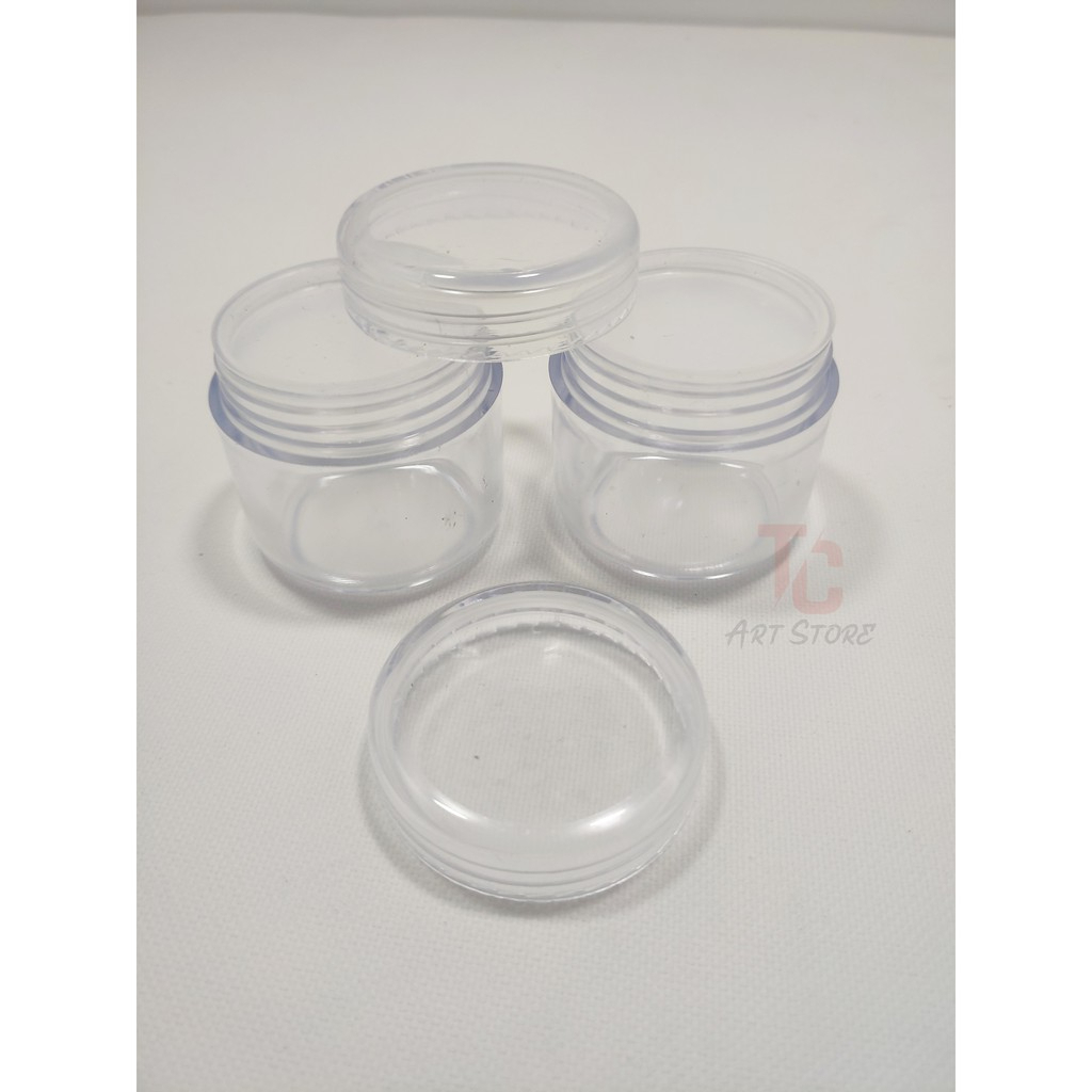 (TC ART) ขวดพลาสติกใส 10ml/30ML โถสกัดสี โถพลาสติก 2 ฝา