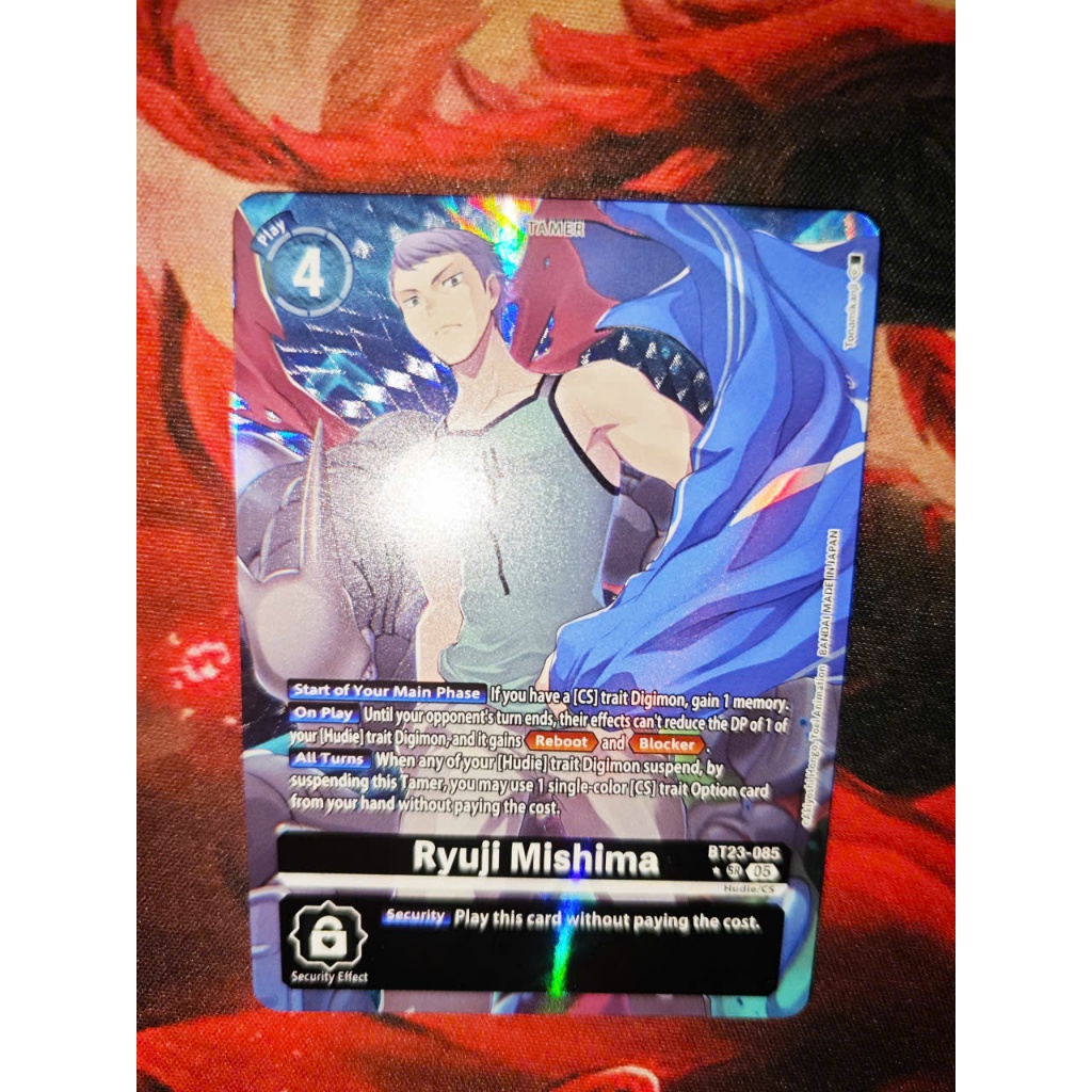 Digimon Cards - TCG - Ryuji Mishima - Collectors rare - in Booster box Hackers Slumber