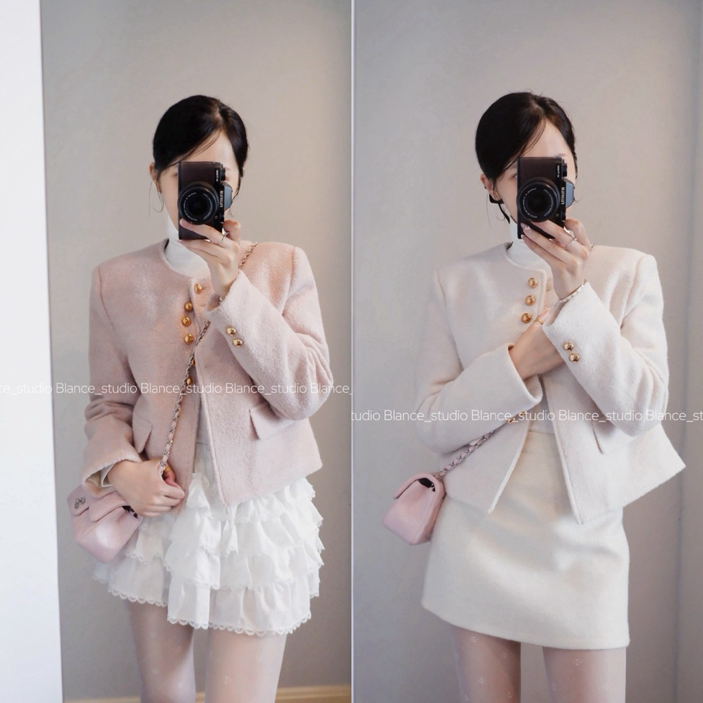 BLANCE STUDIO/ เสื้อคลุม Sally เพดานฝ้ายหนา