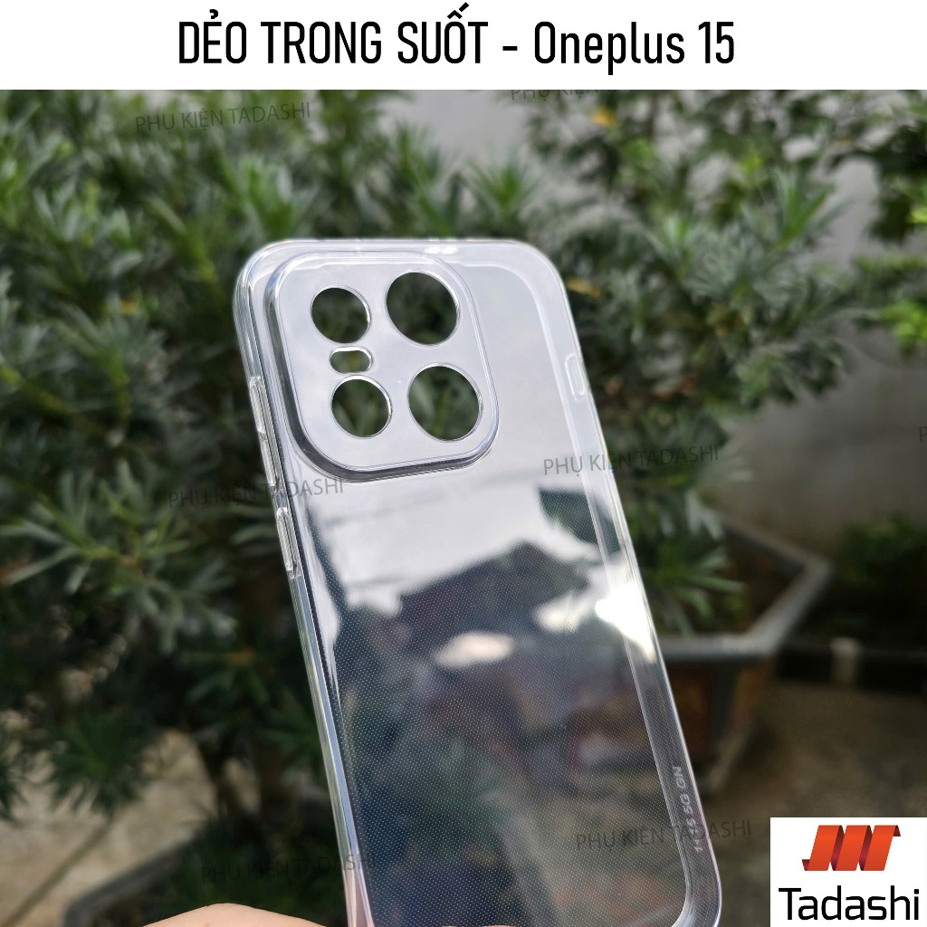 Gor Oneplus 15, Oneplus 13, Oneplus ACE 5/ ACE 5 Pro เคสรัดรูปโปร่งใสพร้อมขอบป้องกันกล้อง - แบรนด์ G
