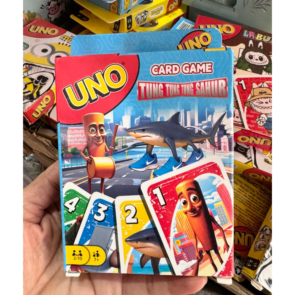 การ์ด Uno unleash sahus // การ์ด uno มีให้เลือกหลายลาย/ เกมสมองอิตาลี uno/ Uno Brainrot