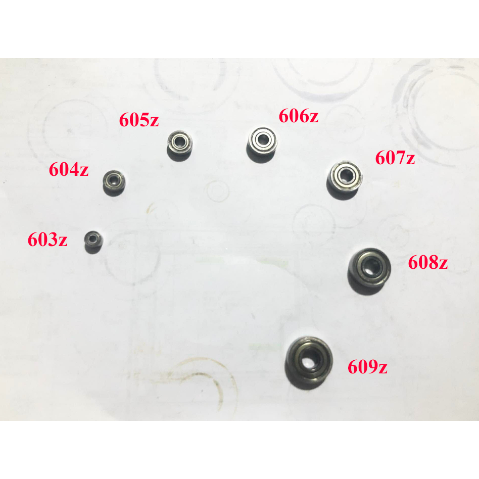 แบริ่ง 603 604 605 606 607 608 609Z | Deep Groove – ฝาครอบเหล็กกันฝุ่น – การหมุนที่ราบรื่น