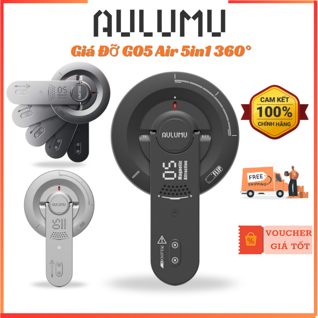 AULUMU 5IN1 G05 Air Next-Gen Hi-Per ขาตั้งแม่เหล็กของแท้สะดวกขาตั้งดูดแม่เหล็กสําหรับ iP