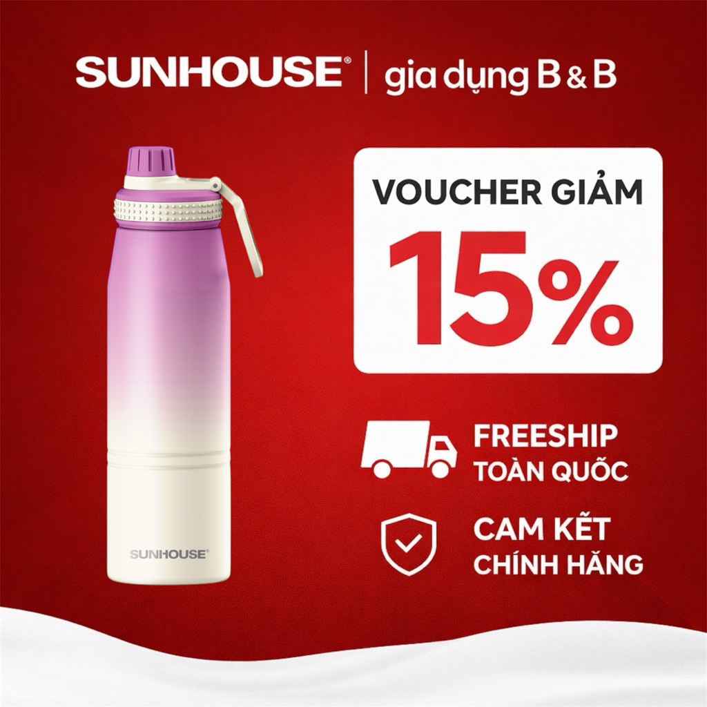 SUNHOUSE Ignite KS-TU900IP กระติกน้ําร้อน 900 ml เก็บความร้อนตลอดวัน ออกแบบสะดวกเมื่อขนย้าย