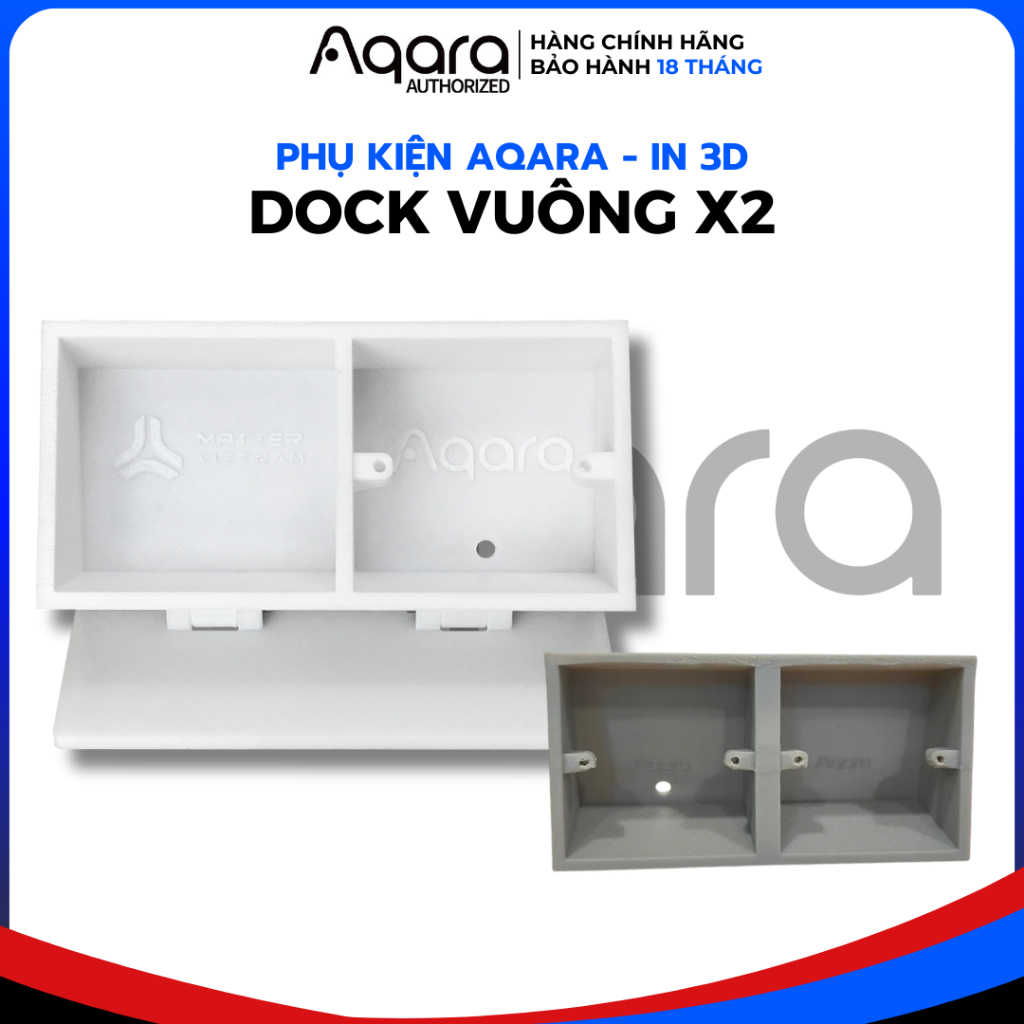 [การพิมพ์ 3D] Square Switch Desk Dock x2, เหมาะสําหรับ Aqara Square Switch - สินค้าพิมพ์ 3D, อุปกรณ์