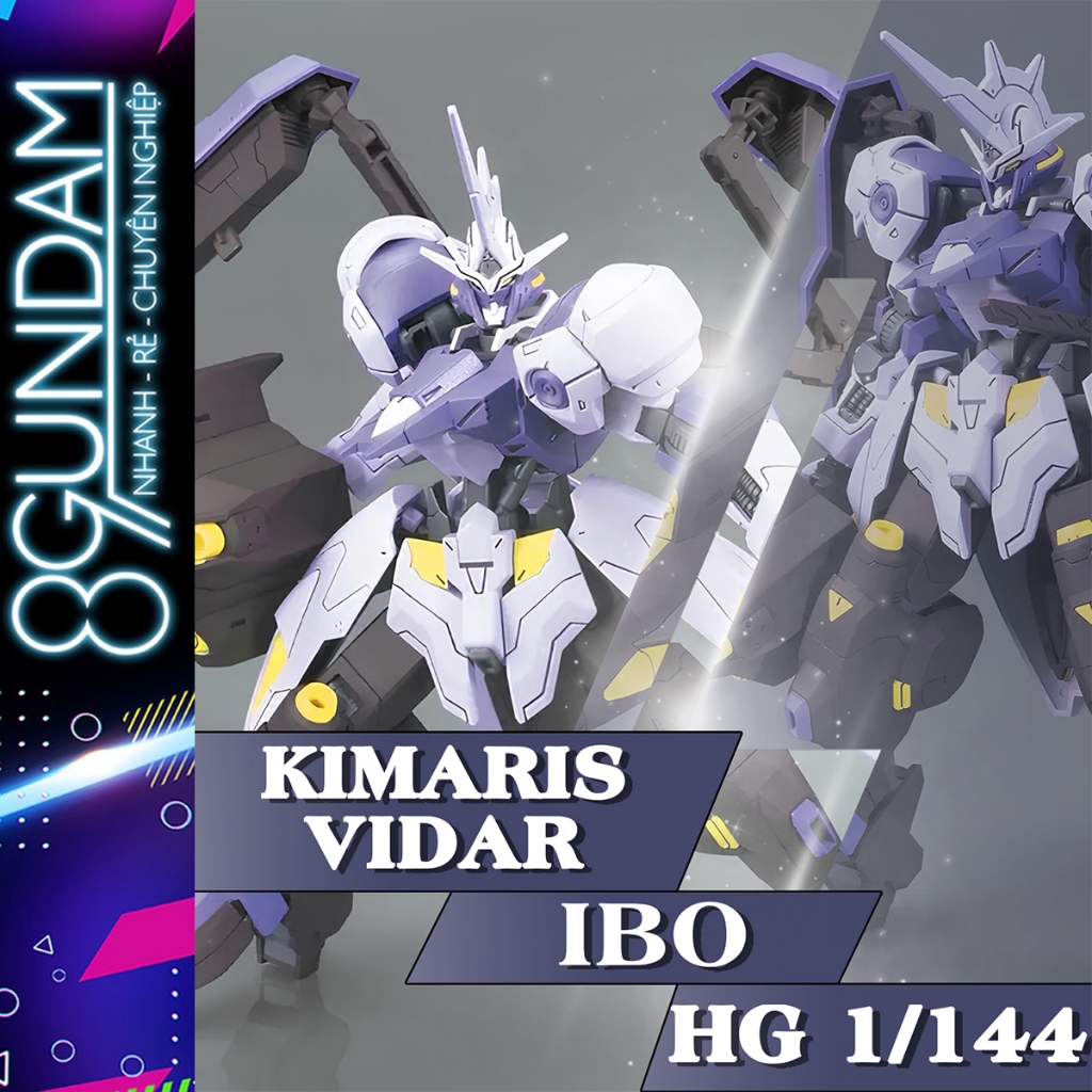 HG IBO Kimaris Vidar Fighter Assembly Model