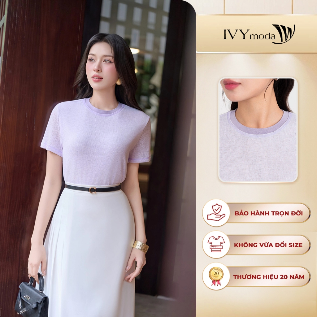 เสื้อยืดแขนสั้นผู้หญิงหลวม,เสื้อยืดสํานักงาน streetwear โมเดิร์น IVY Modao MS 57B0383