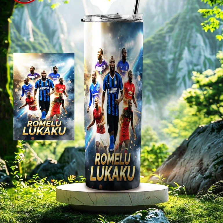 ถ้วยรีดร้อนคุณภาพสูงพร้อมพิมพ์ ROMELU LUKAKU