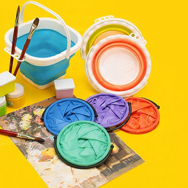 (TC ART STORE) ถังล้างแปรงอเนกประสงค์ ถังพับมินิ ถังน้ํา