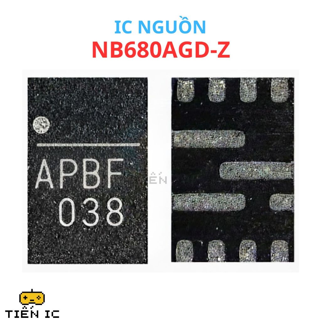 IC NB680AGD-Z NB680A 680 APBF APPB QFN12 POWER IC (สัญลักษณ์ด้านหลัง: APB...) เปลี่ยนสําหรับแล็ปท็อป