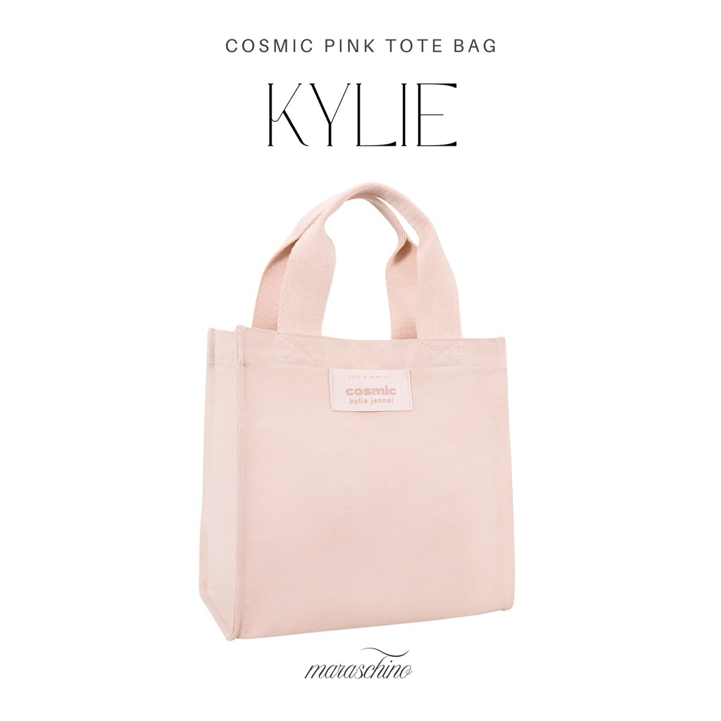 KYLIE COSMETICS กระเป๋าโท้ตสีชมพูคอสมิก