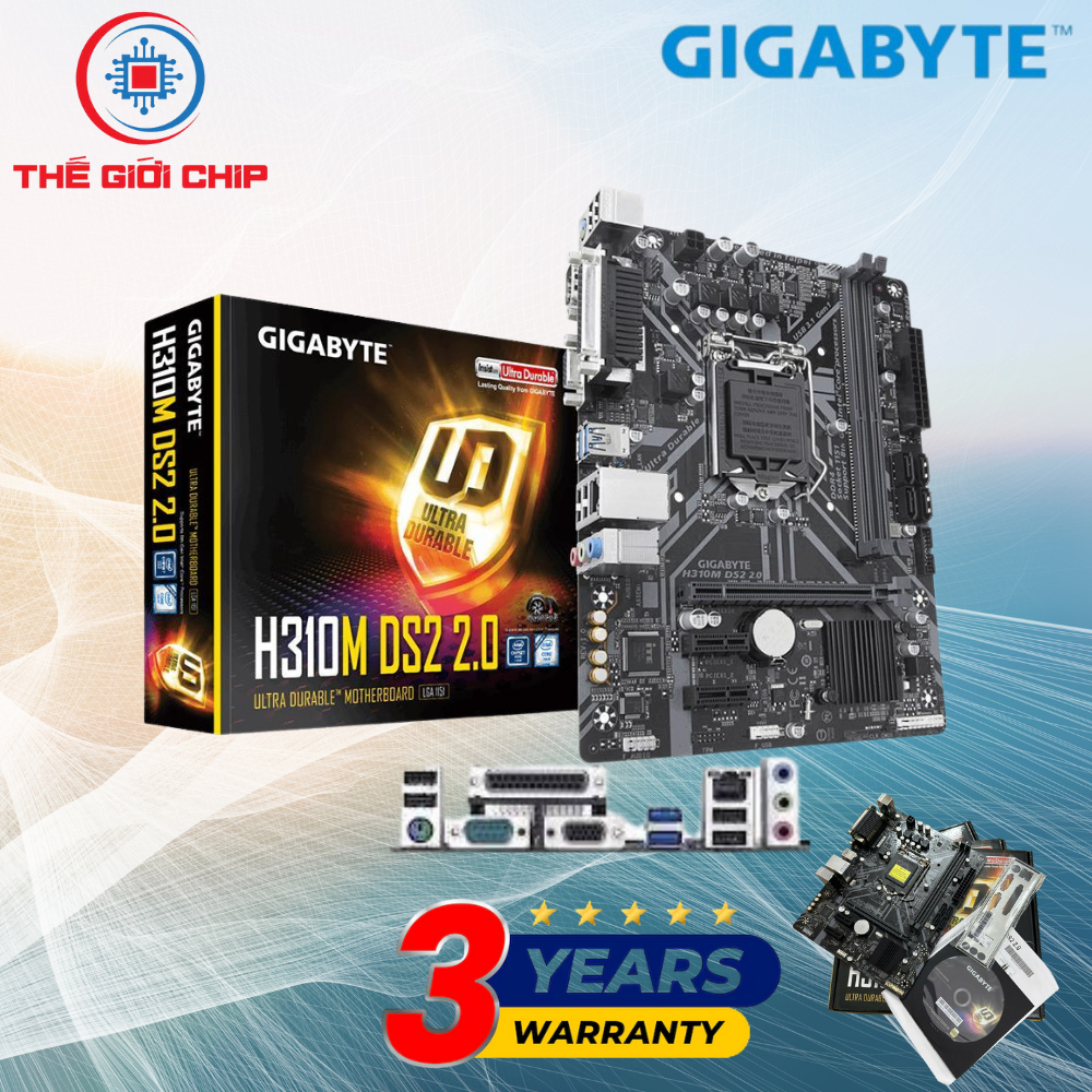 เมนบอร์ด (บอร์ดหลัก) Gigabyte GA-H310M-DS2 2.0 I เหมือนใหม่ Box 36 เดือนโดยซัพพลายเออร์