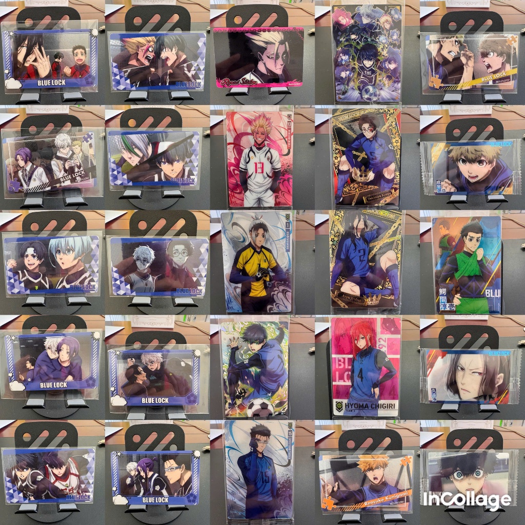 การ์ดมุมมน Card Clear การ์ดกระดาษพร้อมตัวอักษร BLUE LOCK BLLK ของแท้