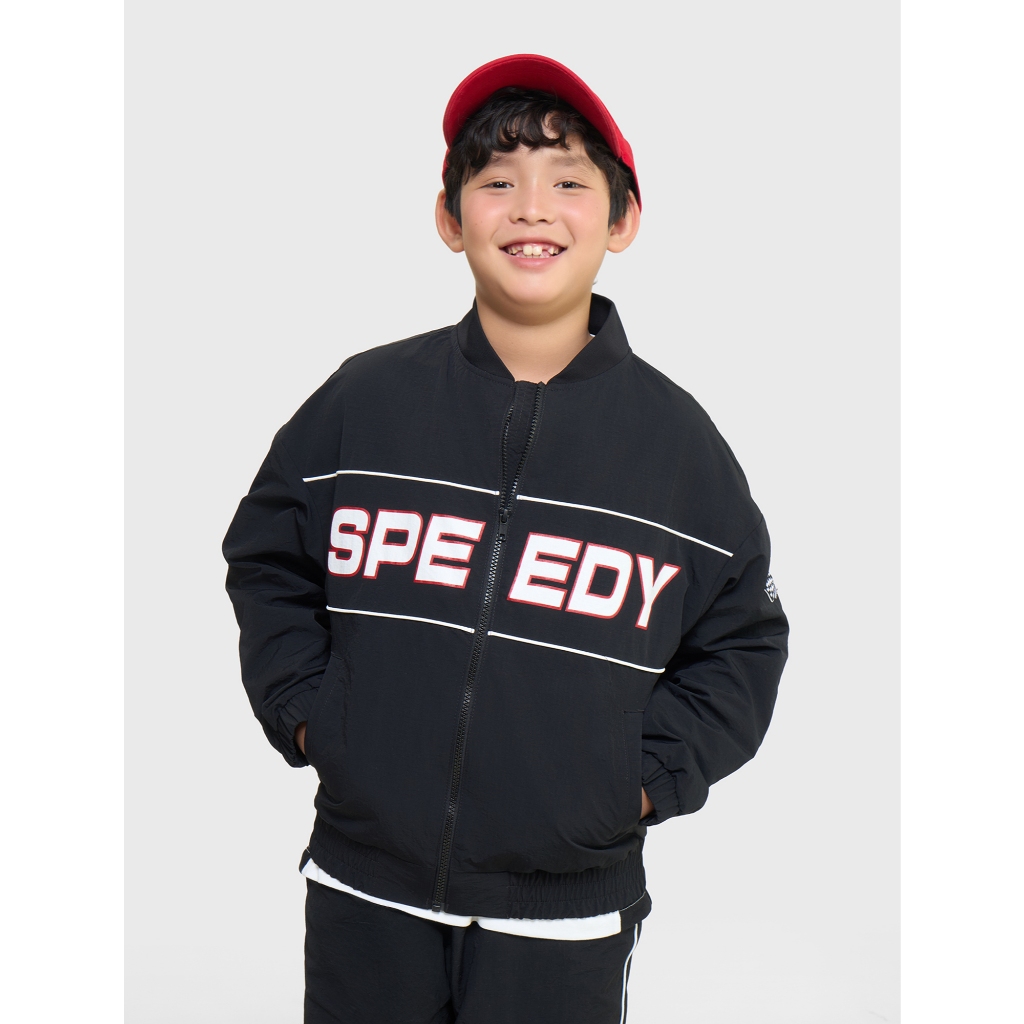 คานิฟา เสื้อกันลมที่ใช้งานสําหรับเด็กผู้ชาย 2 ชั้นหนา แขนยาว คอปกเปิดลง 2OT25ค001