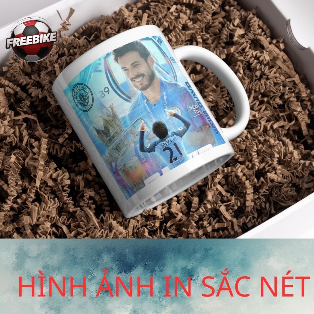 ถ้วยเซรามิกพิมพ์ลายคุณภาพสูงพร้อม DAVID SILVA SHAPE