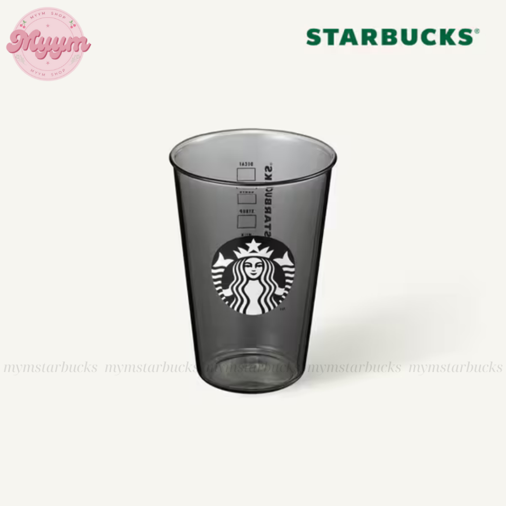 [Starbucks Korea] GLASS CUP 16.9OZ (500ML) STARBUCKS BLACK SIRE TO GO 2024