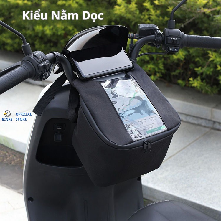 BINKE กระเป๋าติดแฮนด์มอเตอร์ไซค์เพื่อดู Google Map สําหรับโทรศัพท์, ของใช้ที่มีประโยชน์สําหรับ Grap 